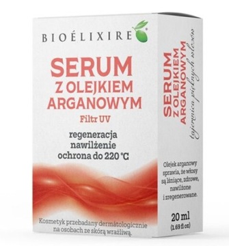 BIOELIXIRE Serum silikonowe z olejkiem arganowym + Filtr UV, 20ml