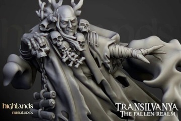 Некромант Highlands Miniatures, повелитель нежити или герой фэнтезийного старого молота