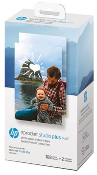 Papier Wkłady Wkład do drukarki HP SPROCKET STUDIO+ STUDIO + PLUS 108 szt.