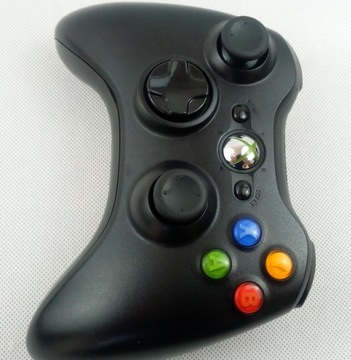 БЕСПРОВОДНАЯ ПАНЕЛЬ ДЛЯ XBOX 360, ОРИГИНАЛЬНЫЙ ЧЕРНЫЙ + НОВЫЙ КАБЕЛЬ ДЛЯ ЗАРЯДКИ И ИГРЫ