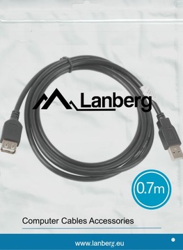 PRZEDŁUŻKA PORTU USB PRZEDŁUŻACZ A / A M/F 70cm HQ