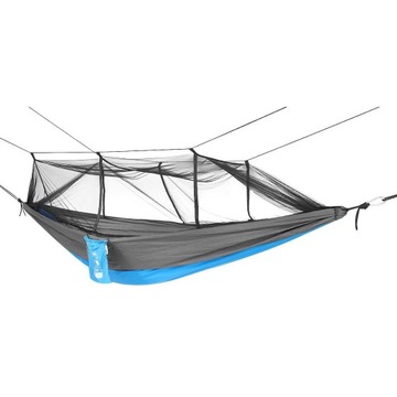 HAMAK TURYSTYCZNY 2 OSOBOWY 270X140CM Z MOSKITIERĄ