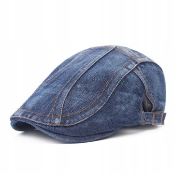 Czapka męska Denim Beret Czapka wiosenno-letnia