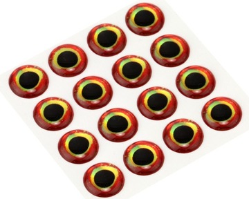3D Epoxy Fish Eyes 6mm-15mm SY-223512 Bloddy 12mm