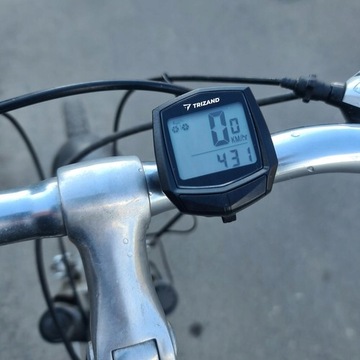 Licznik rowerowy przewodowy TRIZAND - Bicycle Computer - CE