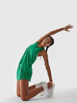 4F ЖЕНСКИЙ ТРЕНИРОВОЧНЫЙ ТОП, СПОРТИВНАЯ ФУТБОЛКА ДЛЯ БЕГА SS24