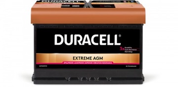 Akumulator Duracell EXTREME DE70 AGM 12V 70Ah 760A