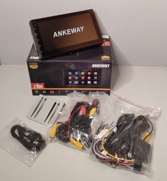 ANKEWAY 7-дюймовый 2-DIN автомобильный радиоприемник Android с мультимедийной навигацией