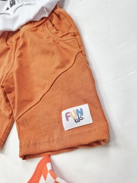 Шорты хлопковые FUN KIDS 140/146 оранжевые