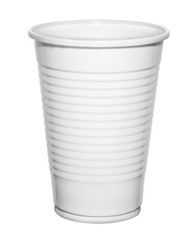 Kubek BIAŁY 200 ml PP wielokrotnego użytku 100 szt.