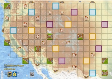 Carcassonne: Mapa zachodnich USA (West USA)