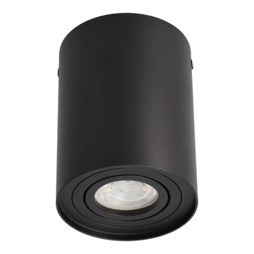 НАВЕРХНОСТНЫЙ СВЕТИЛЬНИК, КОВРИК, ЦИЛИНДР, ПОДВИЖНАЯ ТРУБА, ЧЕРНЫЙ EDO + СВЕТОДИОДНАЯ ЛАМПА GU10