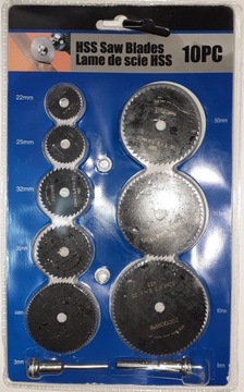 TARCZE DO CIĘCIA DREWNA METALU MINI SZLIFIERKI HSS 10 sztuk