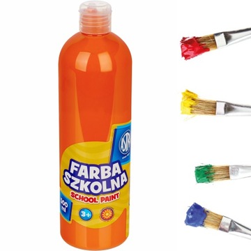 Astra FARBA SZKOLNA PLAKATOWA 500 ml pomarańczowa