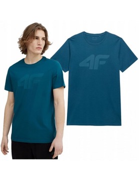 KOSZULKA MĘSKA T-SHIRT 4F DENIM TTSHM537 roz. L