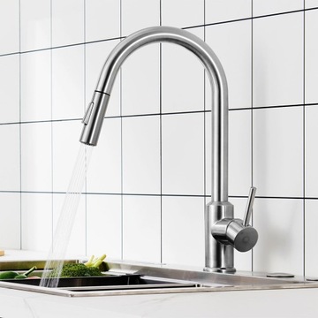 Смеситель для кухни Смеситель для мойки С ВЫДВИЖНЫМ ИЗЛИКОМ 40см