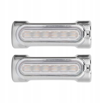2 шт. Мотоциклетные дорожные фонари хром.