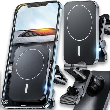 АВТОМОБИЛЬНЫЙ ДЕРЖАТЕЛЬ MAG SAFE ИНДУКТИВНОЕ ЗАРЯДНОЕ УСТРОЙСТВО ДЛЯ IPHONE 12 13 14 15 Вт PRO