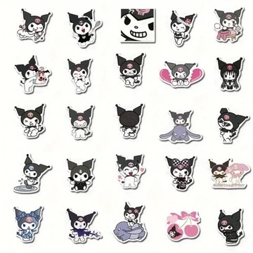 НАКЛЕЙКИ SANRIO KUROMI STICKER MIX ВОДОНЕПРОНИЦАЕМЫЕ 50 шт.