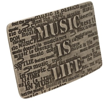 Пряжка для ремня 40мм МУЗЫКА листовой металл