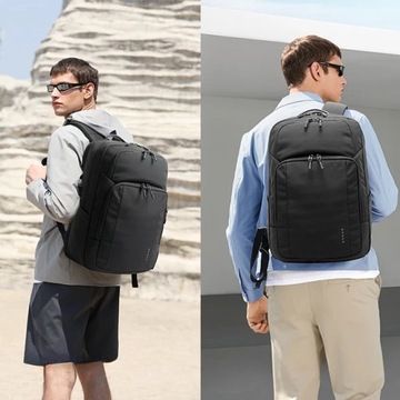 Dwukomorowy pojemny Plecak na laptopa 15,6