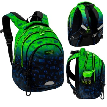 Рюкзак шкільний з кількома відділеннями AstraBag різнокольоровий 20 л