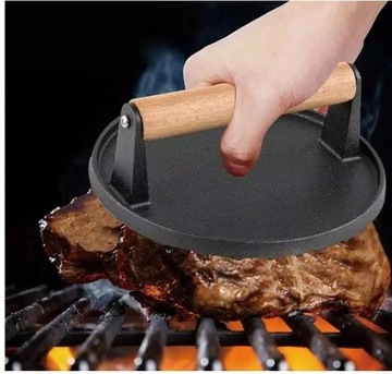 ЧУГУННЫЙ ПРЕСС ДЛЯ СТЕЙКОВ БУРГЕРОВ МЯСНОЙ ПРЕСС 17,8