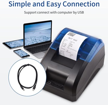 DRUKARKA TERMICZNA POKWITOWAŃ POS-58A USB