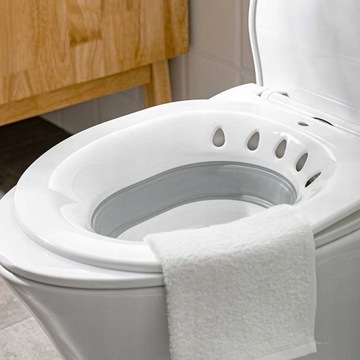 2 . Складная сидячая ванна на унитаз для