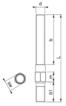 RLT M14 шпилька 160 мм