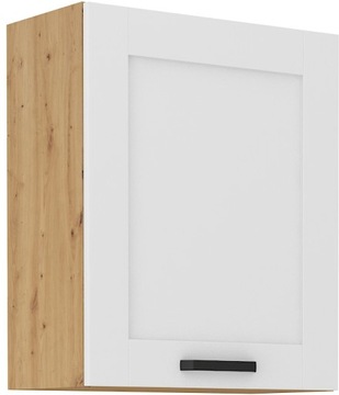 Meble kuchenne narożne Luna biały/artisan zestaw