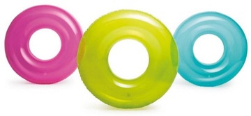 TRANSPARENTNE KOŁO DO PŁYWANIA INTEX 76 CM 2 KOLORY 59260