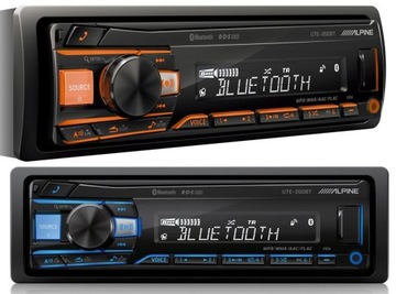 RADIO SAMOCHODOWE ALPINE UTE-200BT / BT / FLAC / USB / MULTICOLOR / AUX