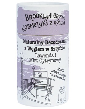 BROOKLYN GROOVE DEZODORANT W SZTYFCIE LAWENDA I MIRT CYTRYNOWY