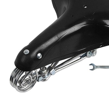 Седло, велосипедное сиденье из натуральной кожи BessieSparks Retro, классические седла черного цвета