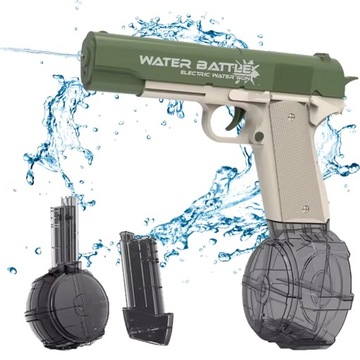 ELEKTRYCZNY AUTOMATYCZNY PISTOLET KARABIN NA WODĘ 2 MAGAZYNKI AKUMULATOR