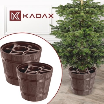 ПОДСТАВКА ДЛЯ РОЖДЕСТВЕНСКОЙ ЕЛКИ, КОРИЧНЕВАЯ, ЦВЕТОЧНЫЙ ВАЗ, 2,8 м