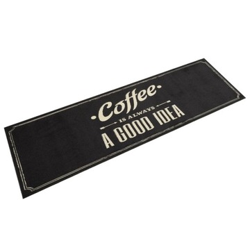 vidaXL Кухонный ковер с надписью Coffee Word 45x150 см бархат