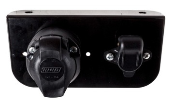 Кронштейн розетки + 7-контактная розетка и 3-контактная розетка