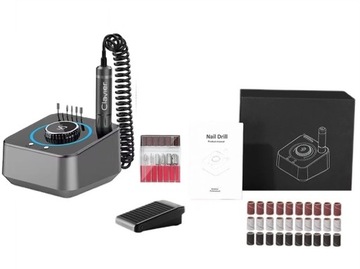 ФРЕЗЕРНЫЙ СТАНОК ДЛЯ НОГТЕЙ 80ВТ С ДИСПЛЕЕМ CLAVIER GREY FX 1080 БЕСПЛАТНЫЕ ФРЕЗЫ