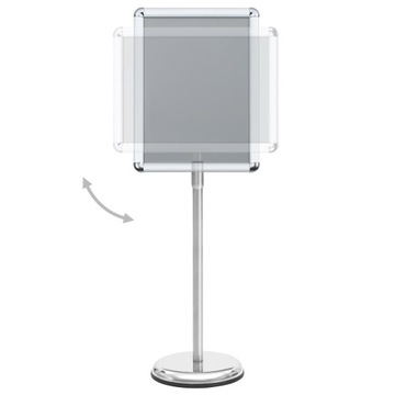 Подставка для плакатов А3, серебро, алюминиевый сплав