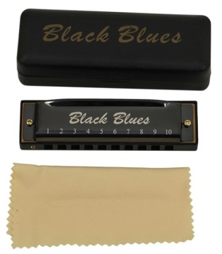 EVER PLAY BLACK BLUES C HARMONIJKA USTNA DIATONICZNA 10-OTWOROWA SAMOUCZEK