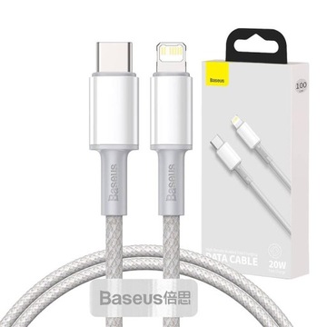BASEUS KABEL DO IPHONE PRZEWÓD USB TYPU C DO LIGHTNING QC PD 20W 5A 1M