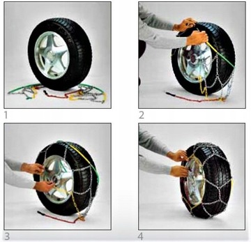 KN50 Snow Chains O-Norm 12 мм 195/60/R13