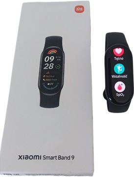 Smartband XIAOMI MI BAND 9 opaska na 2024 SpO2 Android WGRANY JĘZYK POLSKI