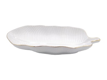 PATERA PORCELANOWA BOGUCICE 28CM ZŁOTY OBWÓD