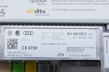 AUDI A3 8V LIFT MIB2 НАВИГАЦИОННЫЙ КОНТРОЛЛЕР SD SIM