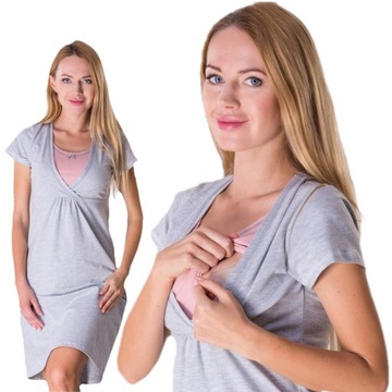 KOSZULA NOCNA DOROTHY CIĄŻOWA DO KARMIENIA PORODU XXXL