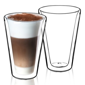 SZKLANKI TERMICZNE DO NAPOJÓW LATTE KOKTAJLÓW 2szt