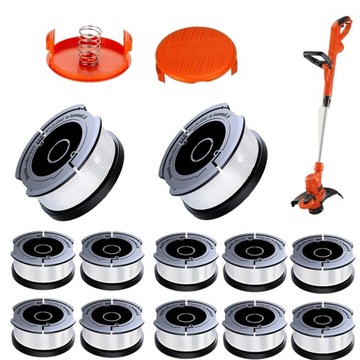 SZPULA PODKASZARKA ŻYŁKA GŁOWICA DO KOSIARKI BLACK DECKER 12SZTUK